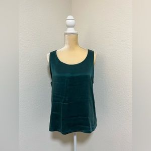 Victoria's Secret Emerald Green silk Tank Top